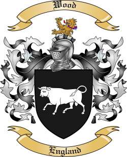 Wood Family Crest from England3