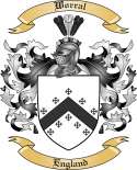 Worral Family Crest from England
