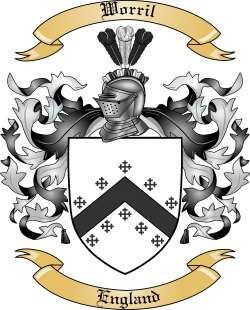 Worril Family Crest from England