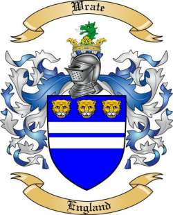 Wrate Family Crest from England