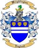 Wrightington Family Crest from England