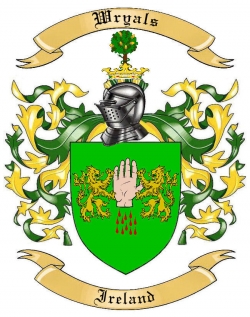 Wryals Family Crest from Ireland by The Tree Maker