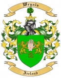 Wryals Family Crest from Ireland