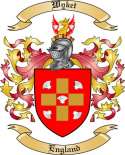 Wyket Family Crest from England
