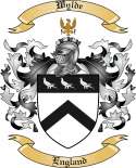 Wylde Family Crest from England