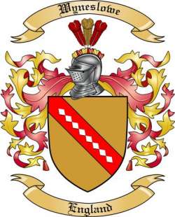 Wyneslowe Family Crest from England