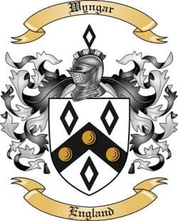 Wyngar Family Crest from England