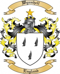 Wynshell Family Crest from England
