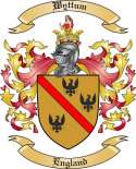 Wyttum Family Crest from England