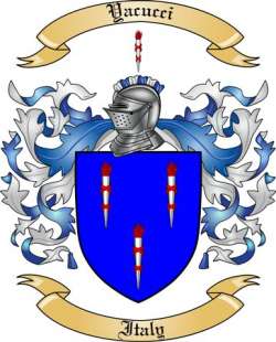 Yacucci Family Crest from Italy