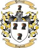 Yelland Family Crest from England