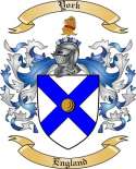 York Family Crest from England