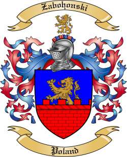 Zabohonski Family Crest from Poland