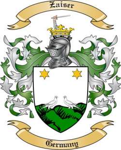 Zaiser Family Crest from Germany