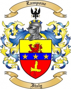 Zampone Family Crest from Italy