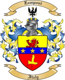 Zamponi Family Crest from Italy