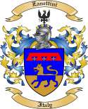Zanettini Family Crest from Italy