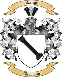 Zange Family Crest from Germany