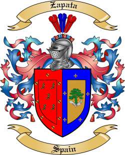 Zapata Family Crest from Spain