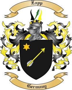 Zapp Family Crest from Germany
