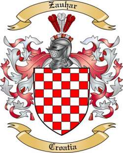 Zauhar Family Crest from Croatia
