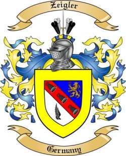 Zeigler Family Crest from Germany