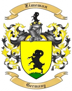 Zimeman Family Crest from Germany