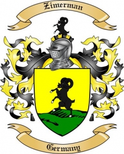 Zimerman Family Crest from Germany