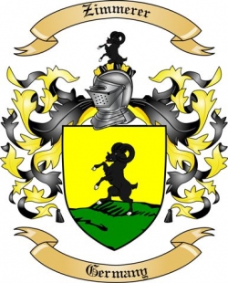 Zimmerer Family Crest from Germany