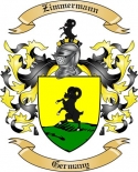 Zimmermann Family Crest from Germany
