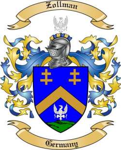 Zollman Family Crest from Germany