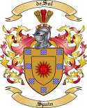 deSol Family Crest from Spain