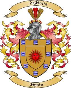 deSolis Family Crest from Spain