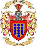 deTrujillo Family Crest from Spain