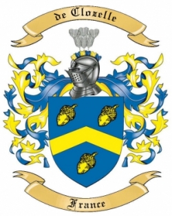 de Clozelle Family Crest from France
