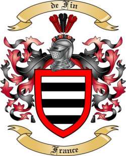 de Fin Family Crest from France2