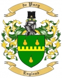 de Pury Family Crest from England
