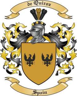 de Quiroz Family Crest from Spain