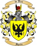 de Ros Family Crest from Spain