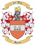 del Rio Family Crest from Spain