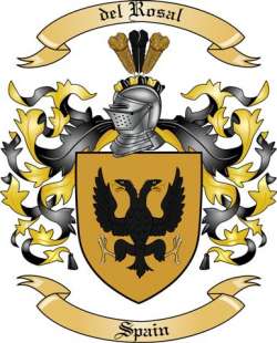 del Rosal Family Crest from Spain
