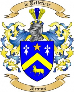 le Pelletiere Family Crest from France