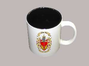 Two Tone Coffee Cups with Coat of Arms