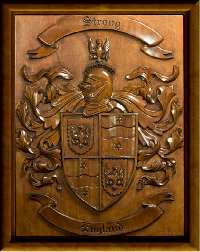 Coat of Arms Wood Carvings or Custom Carved Wood Plaques