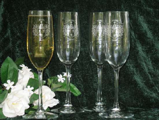 Picture of Engraved Wine Glasses
