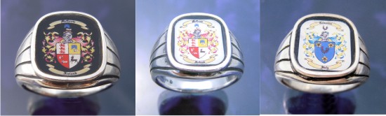 Custom Scottish Jewelry - Scottish Rings with Clan Name or Symbol