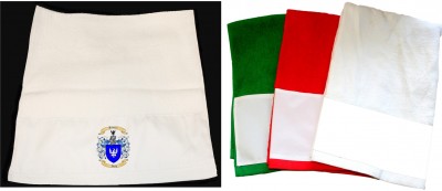 Kitchen Towels or Hand Towel with Family Crest / Coat of Arms