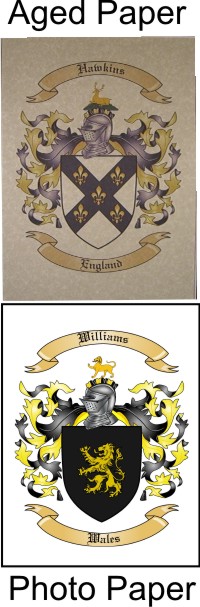 Family Coat of Arms / Family Crest in Large Print {Poster}