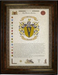 HERALDRY COAT OF ARMS ~ NIEVES FAMILY CREST ~ FRAMED 